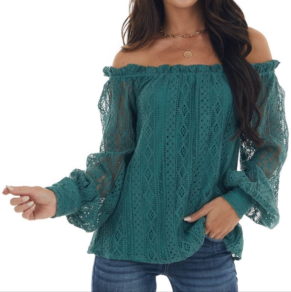 Lovecolette Tops - Juniper Woven Frilled Off-Shoulder Top